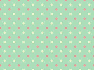 Green and Pink Polka Dot Background