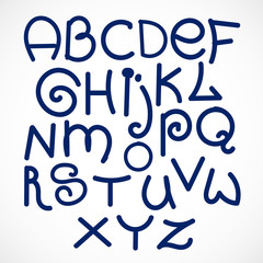 alphabet hand drawn text