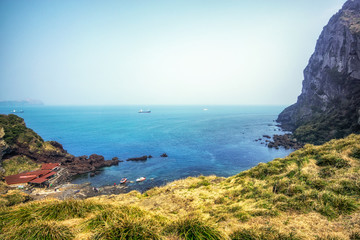 seongsan ilchulbong sunrise peak park shipyard