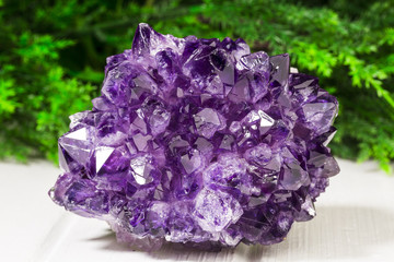Amethyst specimen from Artigas, Uruguay.