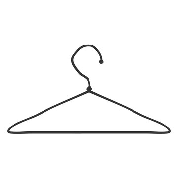 recommend clip art: Vector Single Sketch Wardrobe Shoulder Hanger