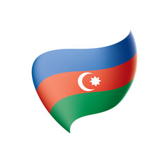 Fototapeta premium Azerbaijan flag, vector illustration