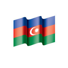 Azerbaijan flag, vector illustration