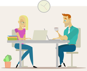 Business people in office
