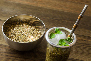 terere. frozen yerba mate drink