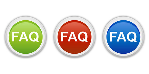 rundes Button Set grün rot blau - FAQ