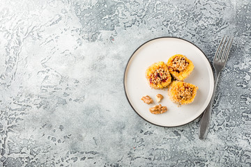 Dessert sweetened polenta