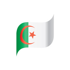 Algeria flag, vector illustration
