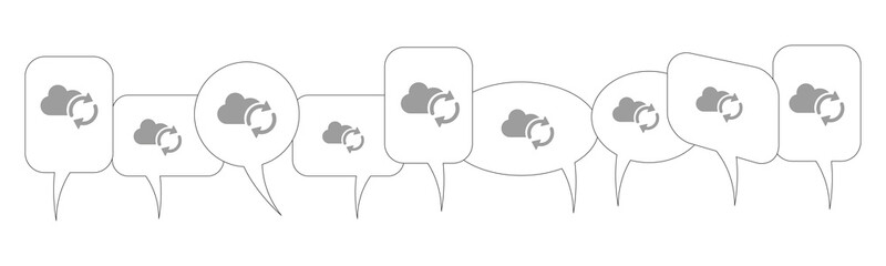 Sprechblasen - Wolke - Synchronisieren