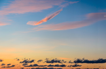 Clouds at sunset