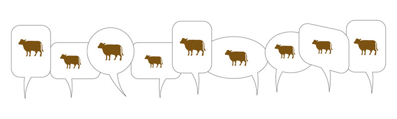 Sprechblasen - Rind