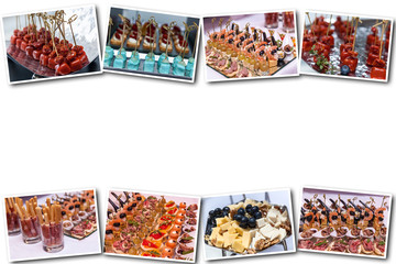 Delicious canapes as event dish