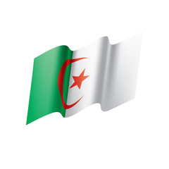 Algeria flag, vector illustration