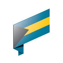 Bahamas flag, vector illustration