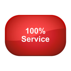 Glossy Button rot - 100 Prozent Service
