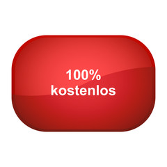 Glossy Button rot - 100 Prozent kostenlos