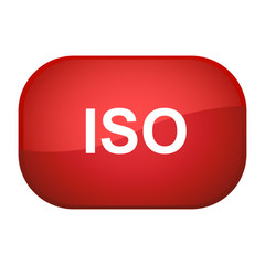 Glossy Button rot - ISO