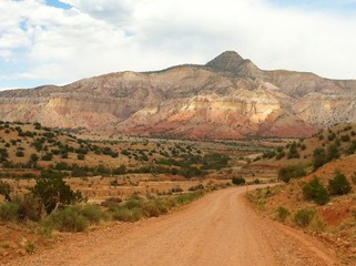 Fototapeta na wymiar New Mexico view of desert and mountain