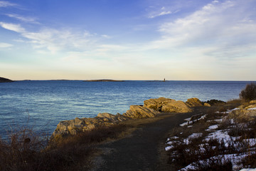Rocks Leading to the Ocean 