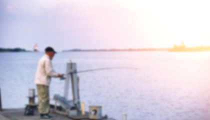 Obraz premium Landscape lake. Texture of water. The lake is at dawn. The mouth