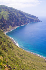 Fototapeta na wymiar Coast of Madeira island, Ponta do Pargo, Portugal