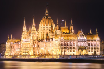 Fototapeta premium Building of Hungarian Parliament in Budapest