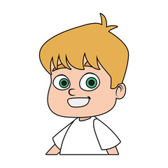 Cute boy cartoon vector illustration graphic design