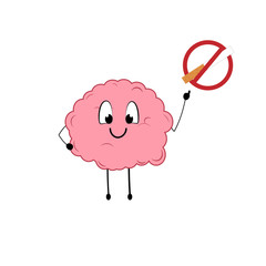 Brain that teaches not to smoke.