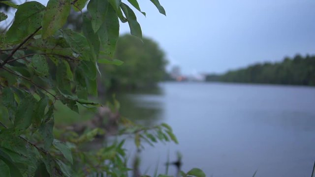 a papermill on a river