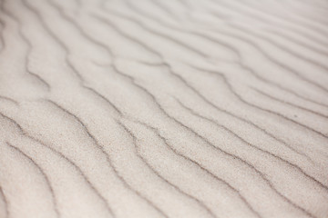 Fototapeta na wymiar Waves of sand on the shore..