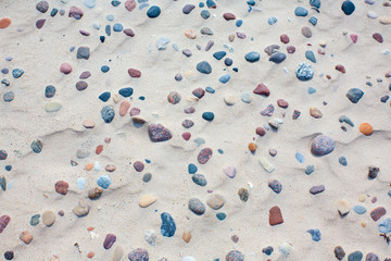 Waves of sand on the shore..