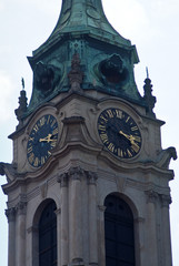Architectural details of the buildings of the Old town in Prague, Czech Republic.
