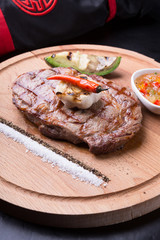 Grilled beef steak