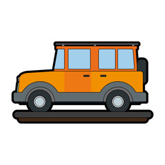 SUV 4x4 vehicle vector illustration graphic design