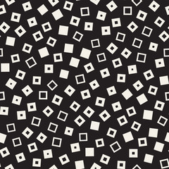 Seamless chaotic patterns. Randomly scattered geometric shapes. Abstract retro background design