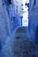 Marokko, Chefchaouen, Altstadt, Gasse, blau © Cécile Patry-Morel