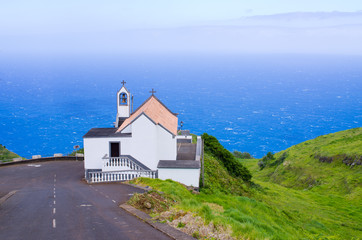 Fototapeta na wymiar Church near Ponta do Pargo, Madeira, Portugal