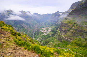 Fototapeta na wymiar Scenery near Curral das Freiras, Madeira, Portugal
