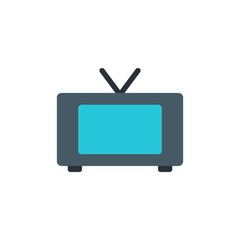 tv, television flat vector icon. Modern simple isolated sign. Pixel perfect vector  illustration for logo, website, mobile app and other designs