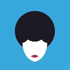 woman with short hair icon
