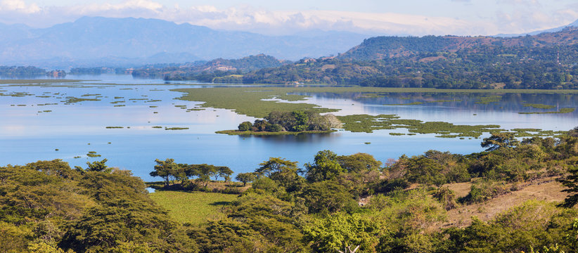 Lake Suchitlan seen from Suchitoto