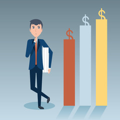 Cartoon businessman design