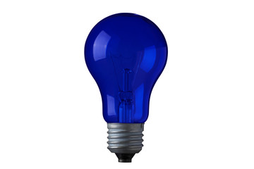 Blue light bulb