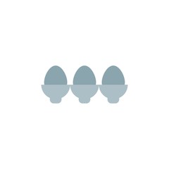 eggs flat vector icon. Modern simple isolated sign. Pixel perfect vector  illustration for logo, website, mobile app and other designs