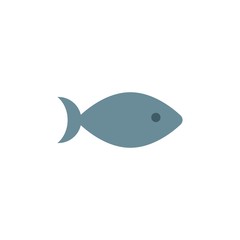 fish flat vector icon. Modern simple isolated sign. Pixel perfect vector  illustration for logo, website, mobile app and other designs