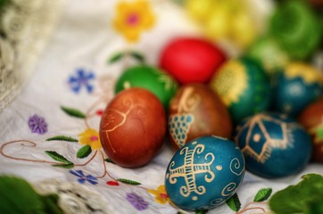 Easter Eggs colorful painted