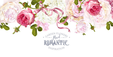 Romantic garden border © purplebird