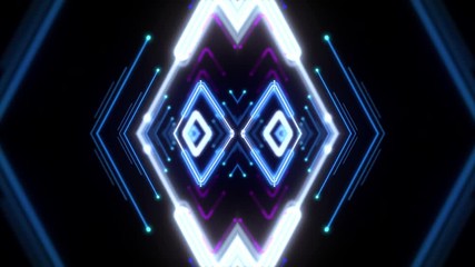 Psychedelic Pulsing Kaleidoscope Angular Abstract Background - Powered by Adobe