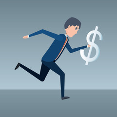 Cartoon businessman design