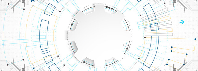 Abstract technology circuit board. Communication concept
